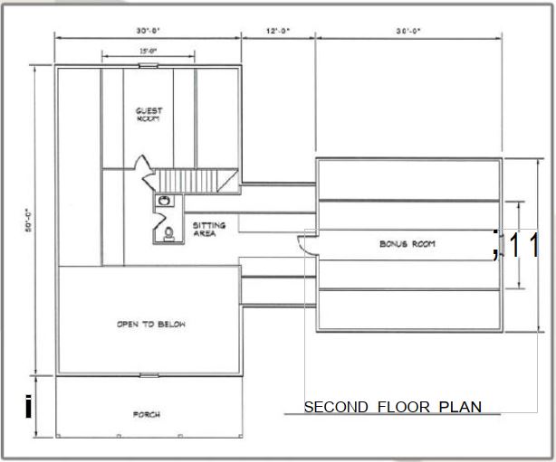 Floor plan of a 2184 Sqft 2 story home with 2 bedrooms and 3 bathrooms