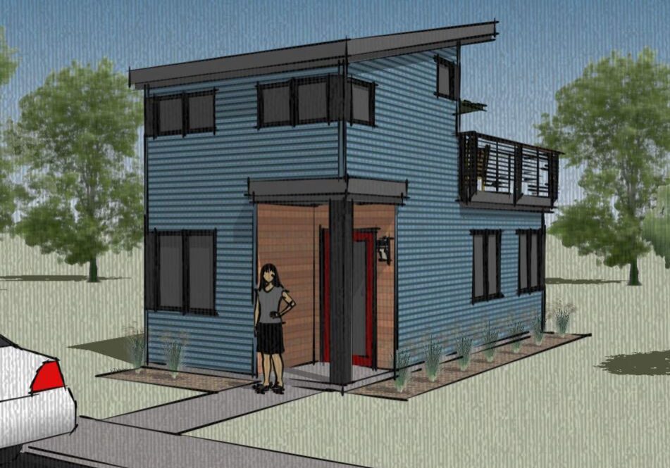 450 Sqft ADU/Tiny house with 1 bedrooms upstairs and 1 bath